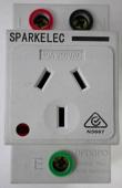 DIN RAIL Mount Power Points 15AMP DOUBLE POLE AUTO SWITCHED - SPARKELEC DPDGPO15A