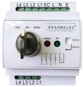 Emergency Lighting Test Switch DIN Mount MINI 4 POLE - SPARKELEC SPTEST