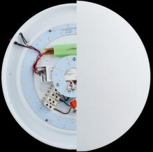 30w LED Emergency Oyster Fitting  6000K DAYLIGHT with *Microwave Sensor* - SPARKELEC SP1001/DL/EM/SENSOR